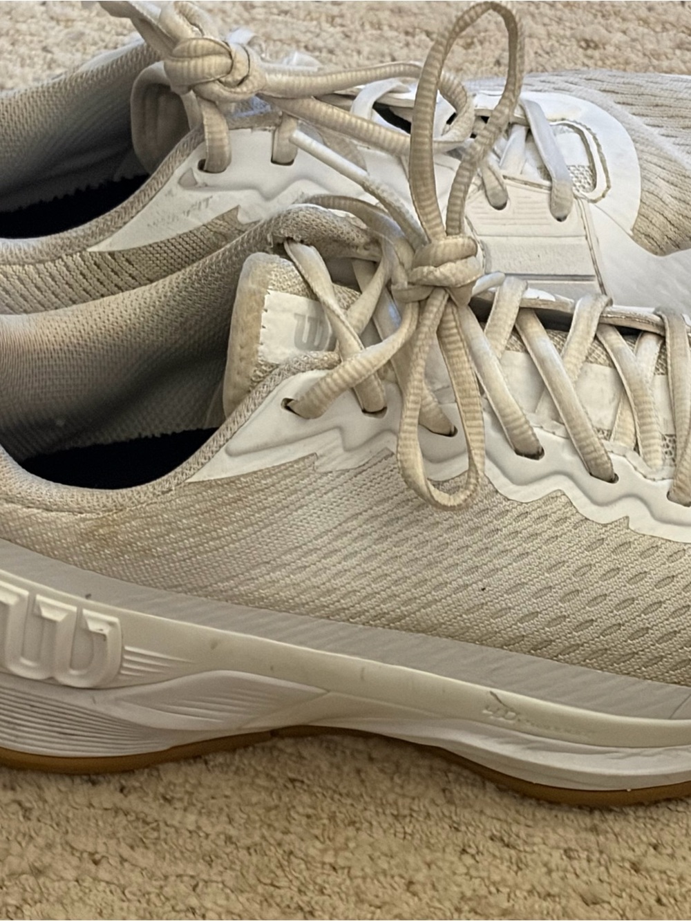 Wilson Men's Off-White Athletic Tennis Sneakers
